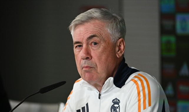 Carlo Ancelotti con el Real Madrid