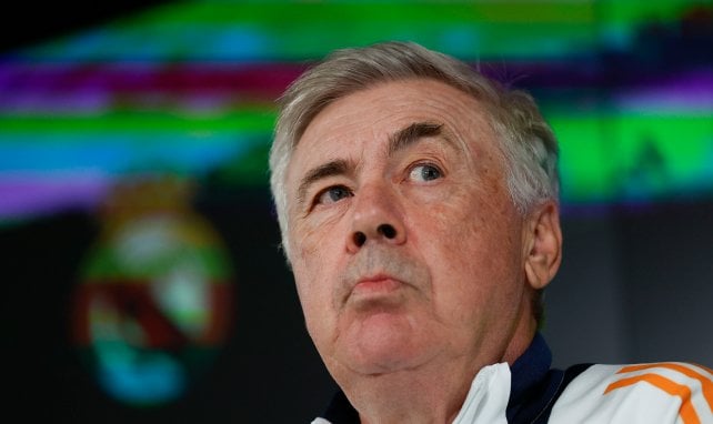 Carlo Ancelotti en sala de prensa