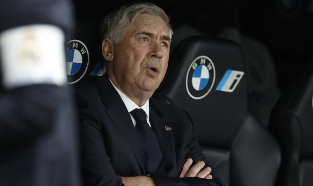 Carlo Ancelotti con el Real Madrid