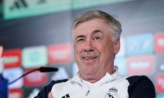 Carlo Ancelotti con el Real Madrid