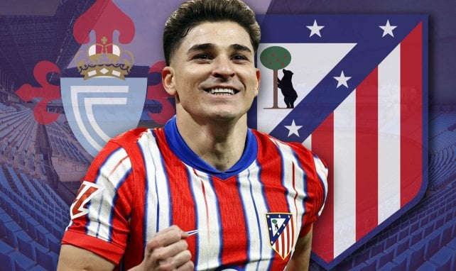 Julián Álvarez con el Atleti