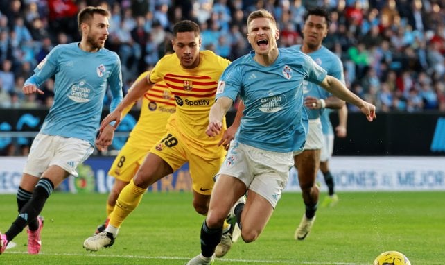 Carl Starfelt con el Celta de Vigo
