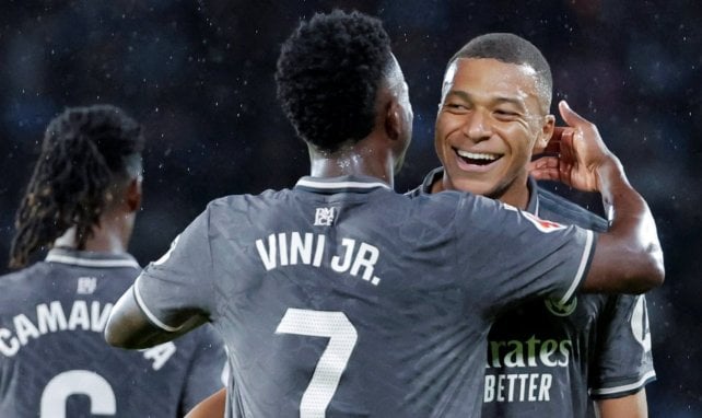 Kylian Mbappé con el Real Madrid