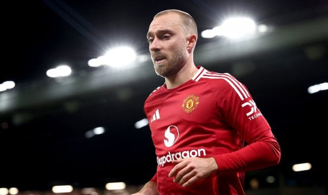 Christian Eriksen con el Manchester United.