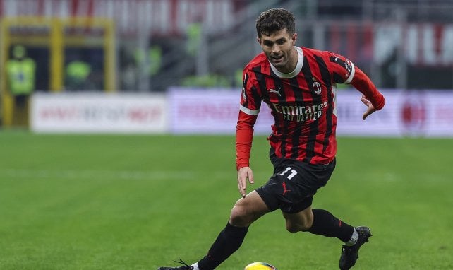 Christian Pulisic con el AC Milan