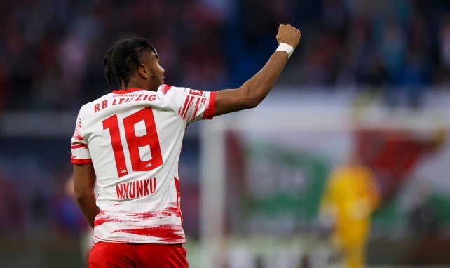 Christopher Nkunku celebra un gol