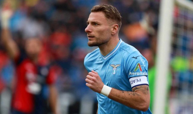 Ciro Immobile con la Lazio