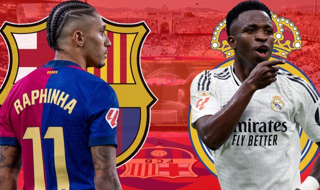 Raphinha y Vinícius Júnior en el Clásico.