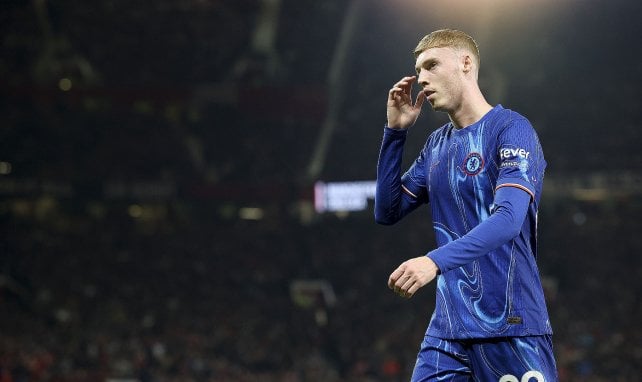 Cole Palmer en un partido del Chelsea.