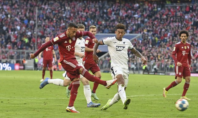 Corentin Tolisso, durante un choque con el Bayern Múnich
