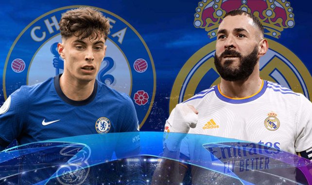 Kai Havertz (Chelsea) y Karim Benzema (Real Madrid)