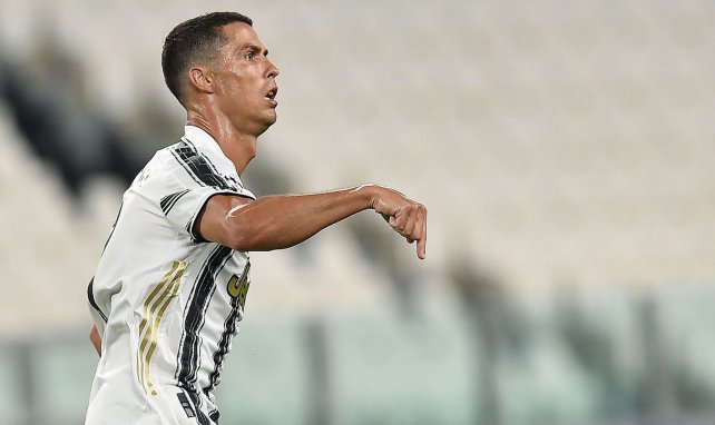 Cristiano Ronaldo celebra una diana con la Juventus de Turín