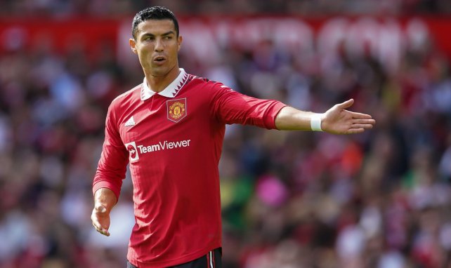 Cristiano Ronaldo en acción con el Manchester United