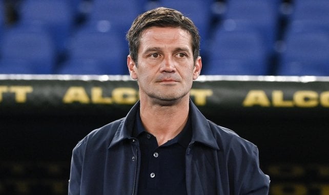 Cristian Chivu en el banquillo