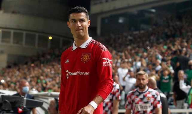 Cristiano Ronaldo, en acción con el Manchester United