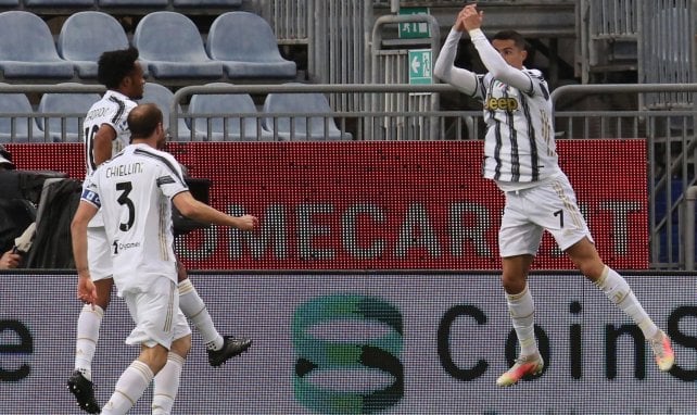 Cristiano Ronaldo celebra un gol con la Juventus