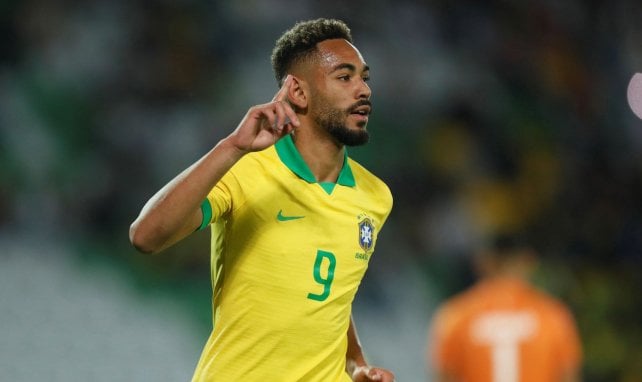 Matheus Cunha con la selección de Brasil