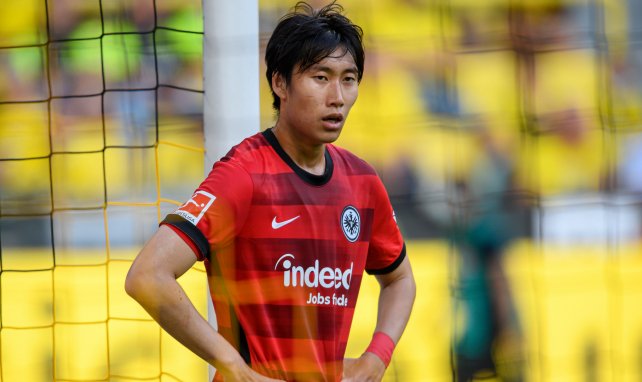 Daichi Kamada, durante un envite del Eintracht de Frankfurt