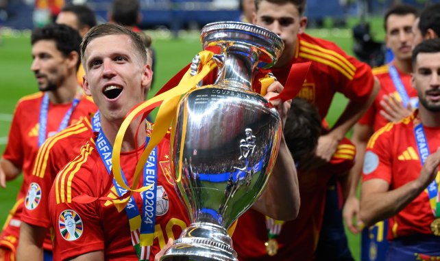 Dani Olmo con la Eurocopa