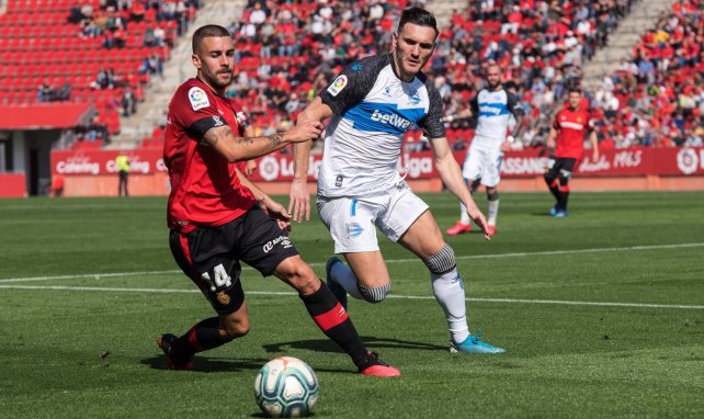 Dani Rodríguez con el Real Mallorca