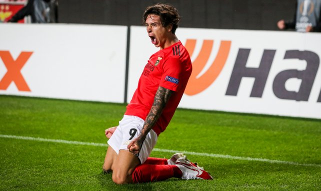 La alegría de Darwin Núñez con el Benfica