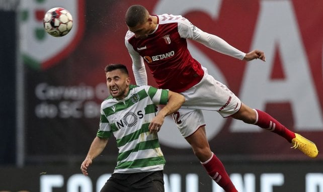 David Carmo, en acción con el Sporting de Braga