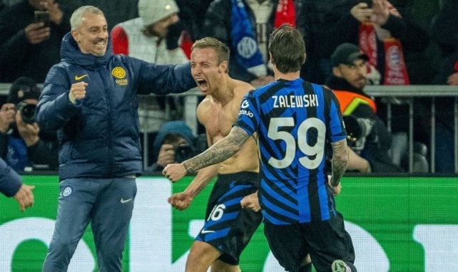 El Inter de Milán celebra uno de sus goles.