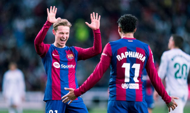 Raphinha y De Jong con el Barça