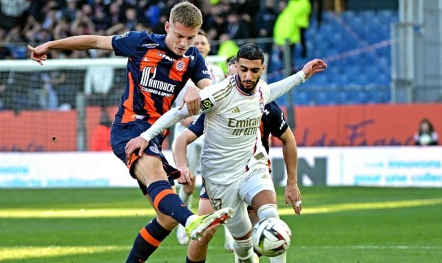 Benrahma con el Olympique de Lyon