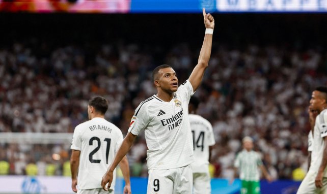 Kylian Mbappé con el Real Madrid