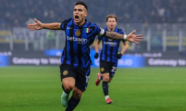 Lautaro Martínez con el Inter de Milán