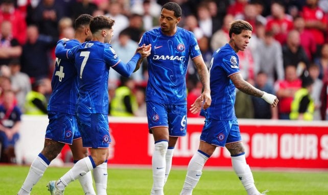 Los jugadores del Chelsea celebran un gol.