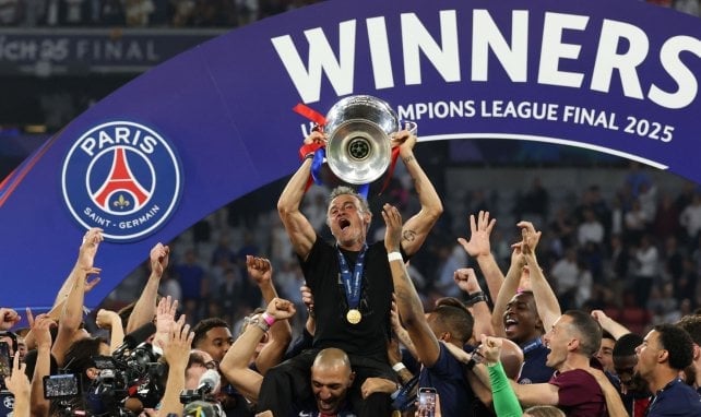 Luis Enrique con el PSG