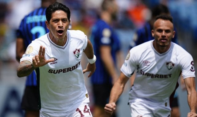 Germán Cano con Fluminense