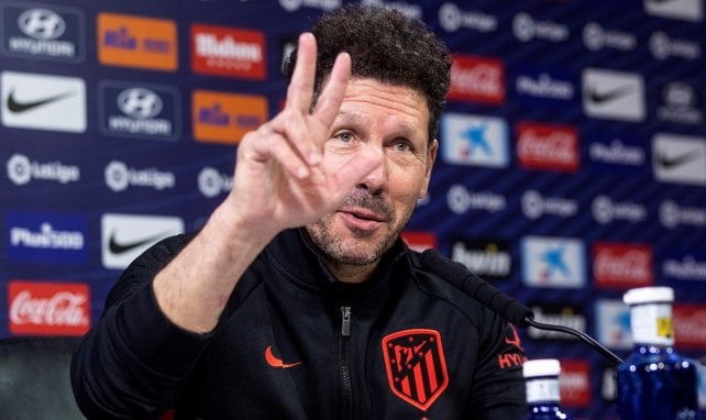 Diego Simeone en rueda de prensa