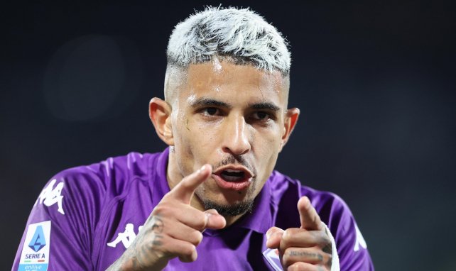 Dodo de celebración con la Fiorentina