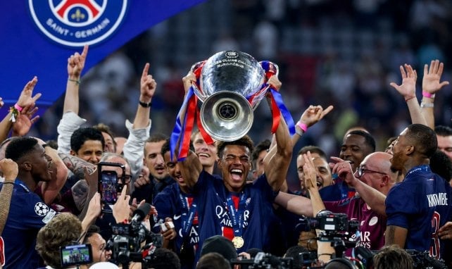 El PSG de celebración