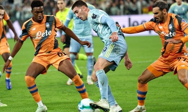 Dusan Vlahovic con la Juventus