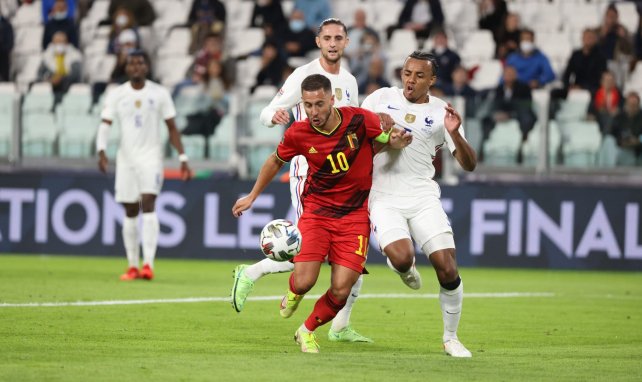 Eden Hazard, durante un partido con la Selección de Bélgica