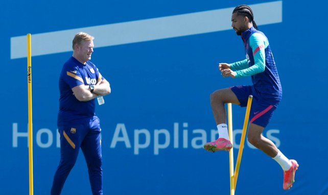 Matheus Fernandes con Ronald Koeman