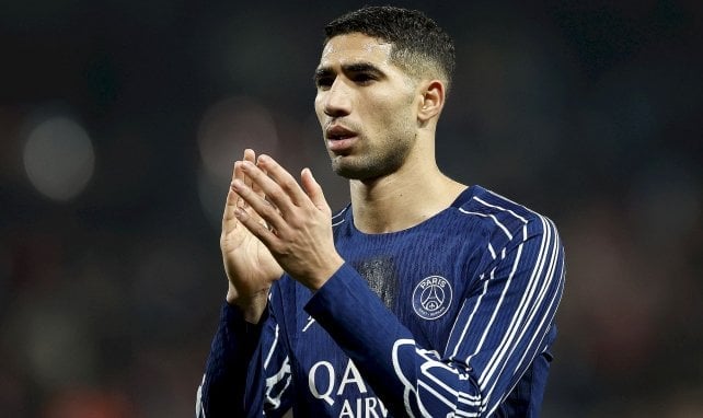 Achraf Hakimi con el PSG