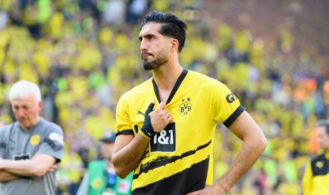 Emre Can en un partido del Borussia Dortmund