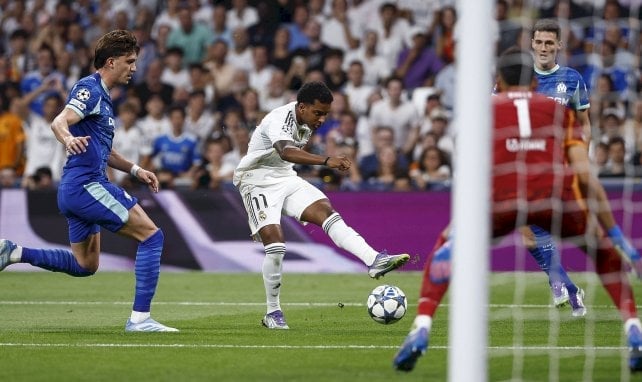 Rodrygo roza el gol ante el Olympique 