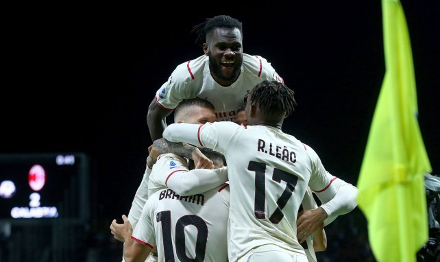 El AC Milan celebra uno de sus goles