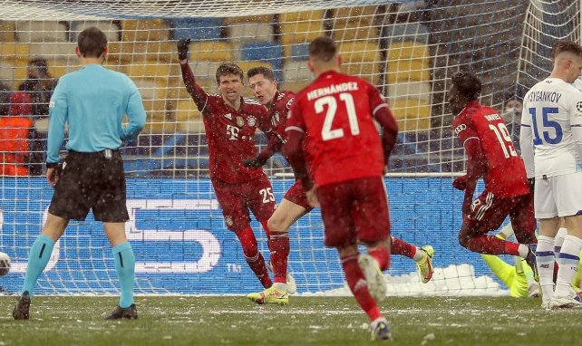 El Bayern Múnich festeja un nuevo tanto de Robert Lewandowski