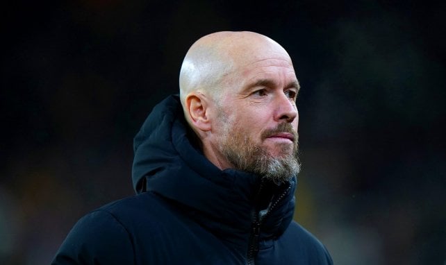 Erik ten Hag con el Manchester United