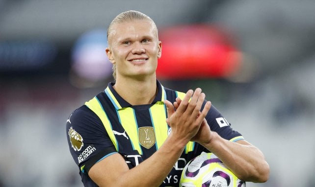 Erling Haaland con el Manchester City