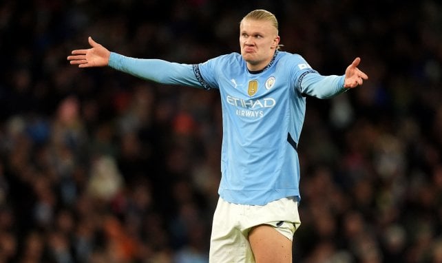 Erling Haaland con el Manchester City