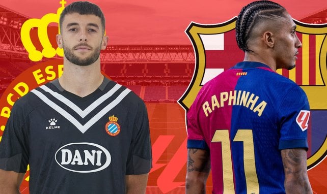 Joan García y Raphinha.