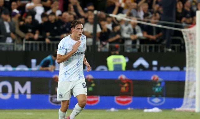 Pio Esposito con el Inter de Milán